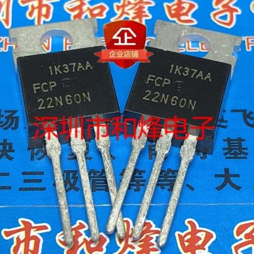 5PCS FCP22N60N TO-220 600V 22A 100% New original