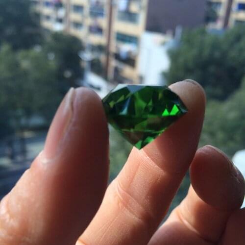 20mm 30pcs Green Crystal Glass Diamond Fengshui Paperweight Sale chakra Crafts Wedding Home Office Decor Souvenir Gift