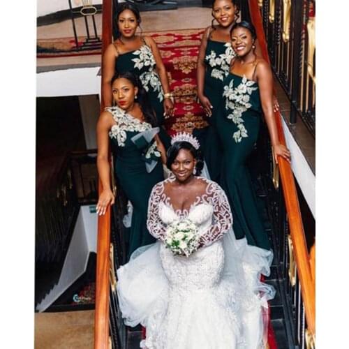 Arabic African High Quality Bling Beaded Mermaid Wedding dresses Exquisite beading sparkle Crystals Rhinestone Crystal Cathedral