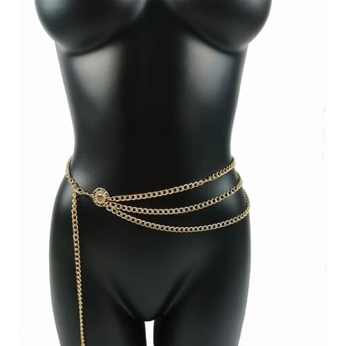 Belly Chains Body Jewelry Goth Charm Chest Body Chain Bikini for Women Summer Accessories Beach Waist Punk Gift Holiday Pendant