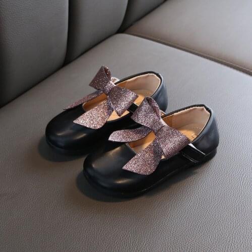 Spring Autumn Children Girls' Princess Shoes Fashion Toddler Infant Kids Baby Bowknot Single Sandals Shoes Casual Sneakers#g4