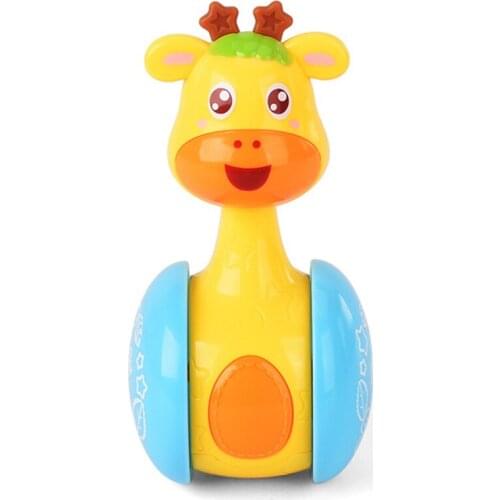 Baby Rattles Tumbler Doll Baby Toys Sweet Bell Music Roly-poly Learning Education Toys Gifts Baby Bell Baby Toys