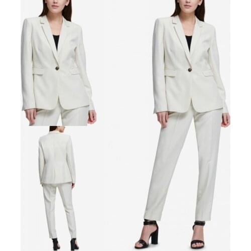 Elegant Fashion Women Suits Custom Made Loose One Button Pocket Blazer Streetwear Office Lady Jacket 2 Pieces