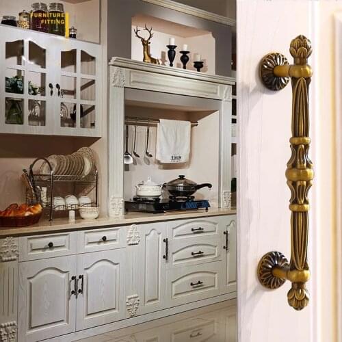 European wardrobe door hardware handles Garden bookcase cabinet handle American antique drawer handle High grade furniture pulls