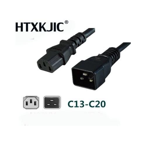 1.8M C13 C20 Power Cord Server UPS Power Cable C19 Female to C20 Male 16A/250V power supply cord 3X1.5mm square Power Wire