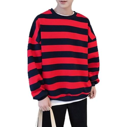 Men Striped Sweatshirts 2020 Spring Autumn Fashion Mens Hoodies Male Loose Couple Outfit Men Brand Hip Hop Hoodie Sweatshirts