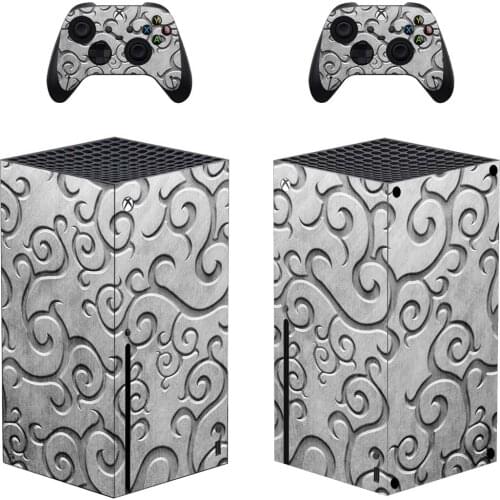 Retro Carving Style Xbox Series X Skin Sticker for Console & 2 Controllers Decal Vinyl Protective Skins Style 1