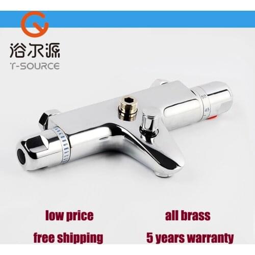Low price popular bathtub and shower faucet intelligent thermostatic shower auto constant temperature valve bathroom taps FT-16