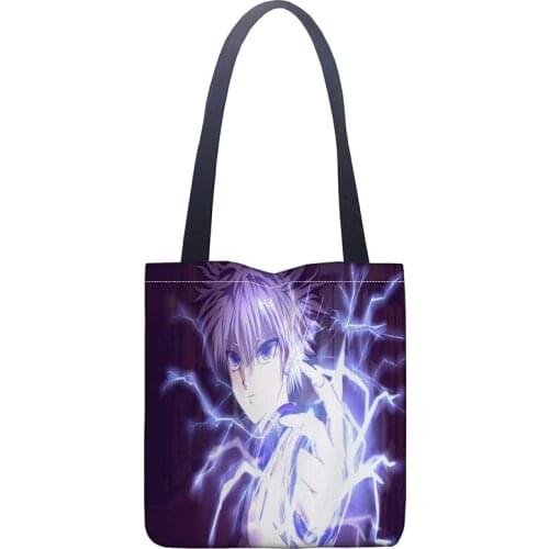 New Hunter x Hunter printed canvas tote bag convenient shopping bag woman bag student bag Custom your image