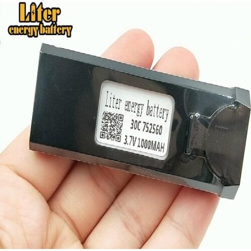 Original VISUO XS809HW XS809W RC Quadcopter Spare Parts Accessories 3.7V 1000mAh 752560 Lipo Battery Rechargeable for RC Drones