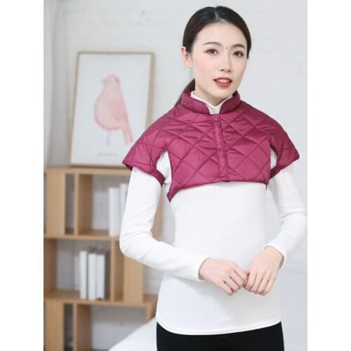 Autumn Winter Puffer Weskit Woman Puff Shoulder Pad Bolero Vest Women Warm Lightweight Quilted Short Waistcoat Black Red Gilet