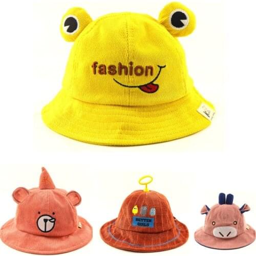 Doitbest 2 to 6 years old boy girls Bucket fishing Hats 18 styles autumn cute cartoon Spring kid children fisherman hat