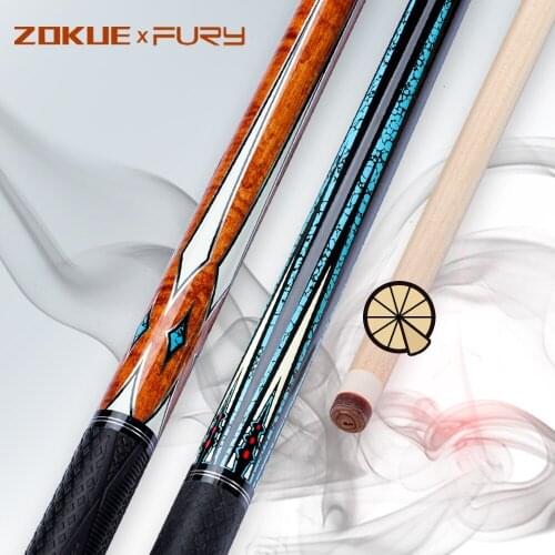 FURY ZOKUE TEC 11.8mm 3 Cushion Cue Quick Joint Stick Kit 10 in 1 Technology Shaft Leather Grip Carom Cues Billiard Cue
