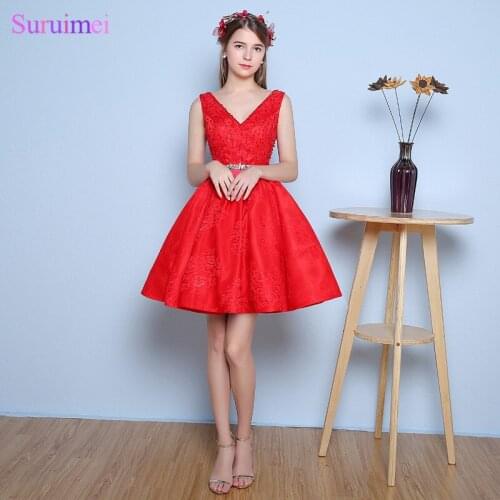 Suruimei V-neck Women Dresses