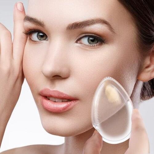 1pc Silicone Sponge Makeup Puff Water Drop Shape Transparent Beauty Egg BB Cream Powder Puff Face Foundation Tools Wholesale