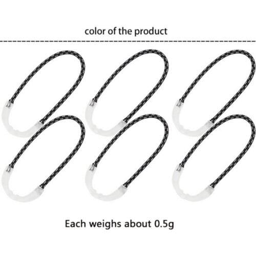 10pcs Multifunctional Light-emitting Plastic Zipper Puller Camping Zipper Extension Drawstring Artific For Backpack Drawstring