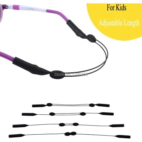 20PCS Black Adjustable Sport Eyeglasses Sunglasses cord Children Kids Men Women Glasses cord holder steel wire glasses chain