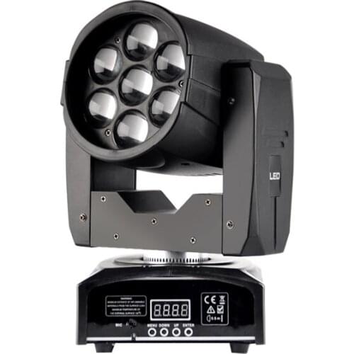 7x12W RGBW 4 IN1 led moving head zoom wedding performance light dyed light bar concert beam stage lighting wash moving heads