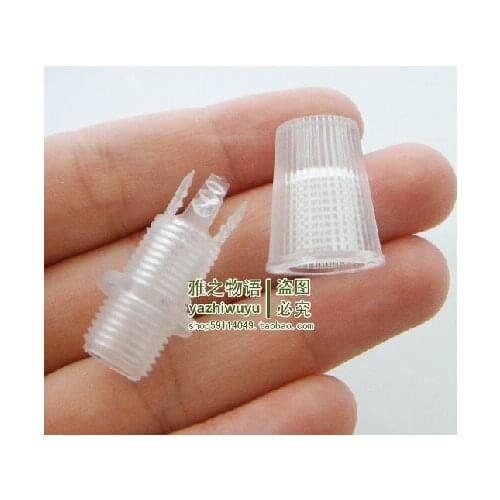 Promotions! (50pcs/lot ) transparent color plastic Cable Strain Relief Cable Clamps Ceiling Light Cable Grip,Free Shipping