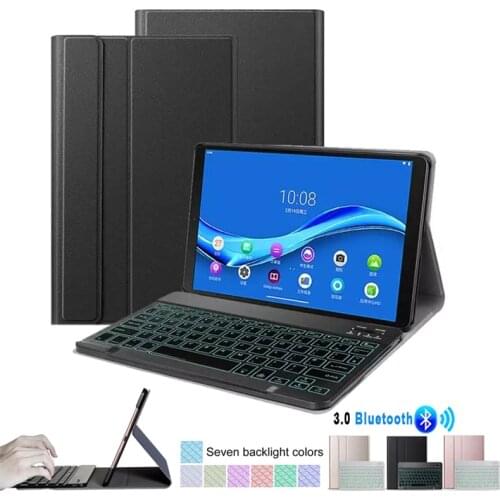 Backlit Keyboard Case for Lenovo Tab M10 Plus TB -X606F TBX606X 2020 Wireless Keyboard for M10 FHD 2nd Gen Tablet Stand Cover