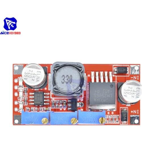 Diymore LM2596 CC/CV DC-DC DC 5-35V to 1.25-30V Adjustable Step Down Power Supply Module Lithium Battery Charger LED Driver