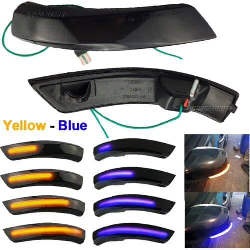 For Ford Focus 2 3 Mk2 Mk3 Mondeo Mk4 Facelift 2011-2014 LED Dynamic Side Rearview Mirror Sequential Turn Signal Light Repeater
