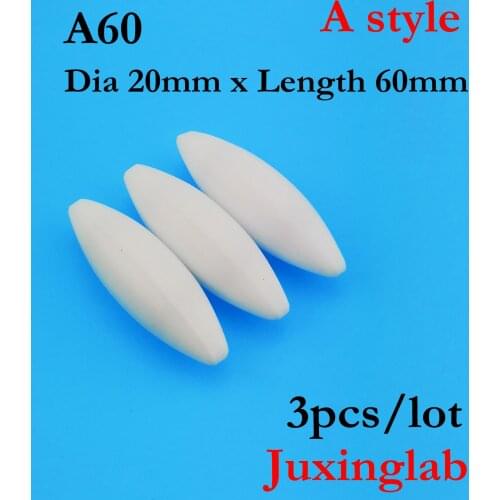 Laboratory PTFE magnetic stir bar A60 . type A . A60 Dia20mm x length60mm 3pcs / pack