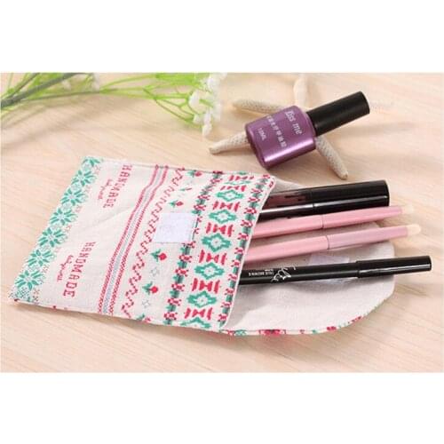 Cute sanitary napkin storage bag cotton linen sanitary cotton bag large capacity loaded aunt towel bag 1pcs