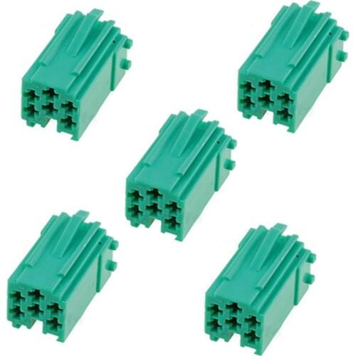 Biurlink 3 Colours MINI ISO Connectors Yellow Green Blue ISO Connector for Volkswagen Audi Skoda Peugeot Renault Fiat