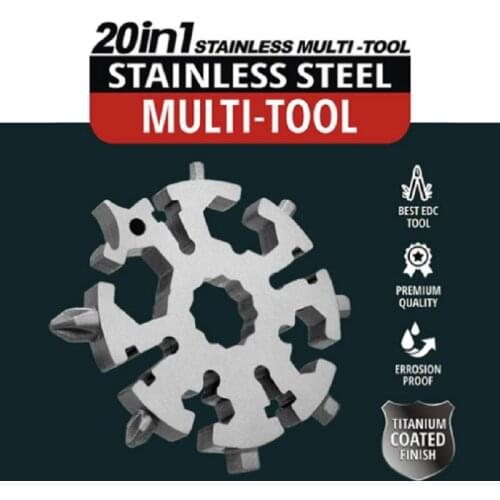 16-in-1 Snowflake Multitool Snow Multi-Tool Screwdriver Bike Tools Keychain Bag Hex Wrench Key Bottle Opener Camping Surivival