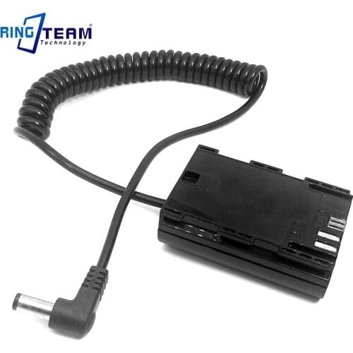 LPE6 LP-E6 Digital Battery Case DR-E6 DC Coupler Power Supply Connector for BMD Blackmagic Video Assist Holder SmallHD Monitor