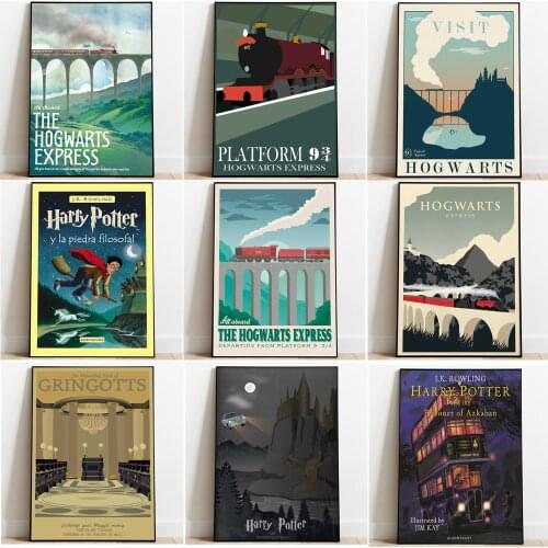 Movie Wall Wall Art Canvas Painting Posters For Kid Room Decor Prints Castle Wall Decor Pictures Home Living Room Decor