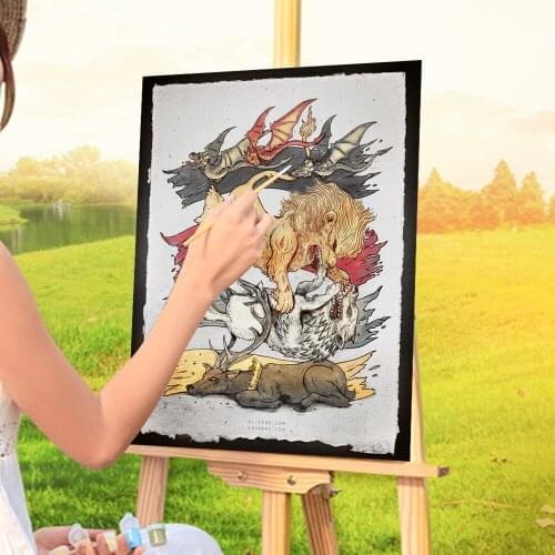 Unknown A King In Every Corner Painting By Numbers Kit Acrylic Paints 50*70 Canvas Pictures Home Decor For Kids Wholesale