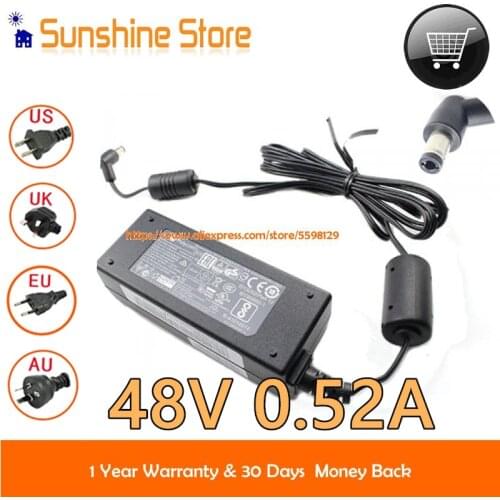 Genuine Polycom FSP025-DINANS 1465-43739-001 HU10142-14106 FSP025-DINAS AC Adapter 48V 0.52A 25W For Video Conference System