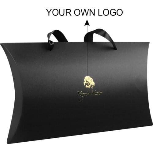 Custom Luxury Women Human Virgin Hair extensions bundles paper packaging boxes stock customizable hair packaging packing boxes