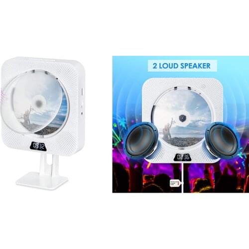 Portable CD Player Bluetooth Built-in Home Audio USB MP3 Player