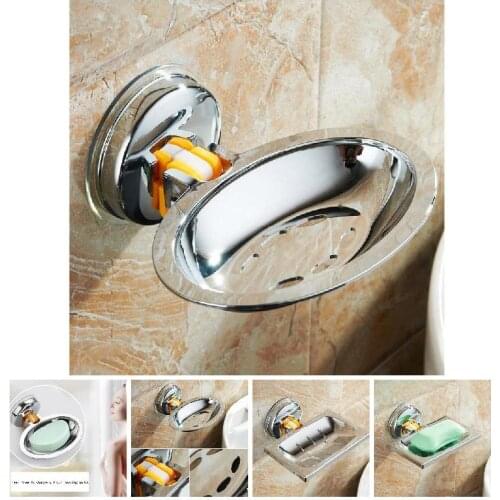 Durable Soap Holder Suction Cup ABS Soaps Dish Basket For Bathroom Shower Kitchen Jabonera Baño Drop Shipping