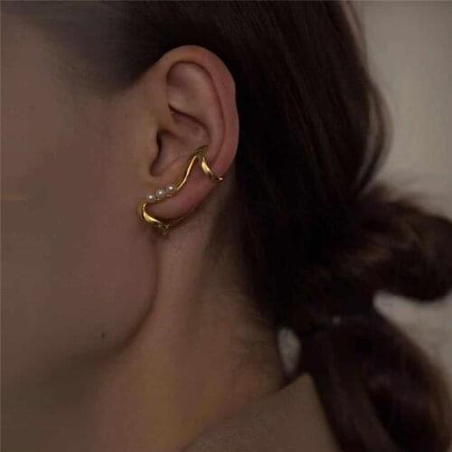 Retro Simple Geometric Metal Ear Clips Unisex Fashion Exclusive Earrings European And American Fashion Without Pierced Jewelry