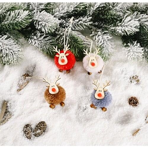Christmas Decoration Supplies Pendant Creative Christmas Tree Ornaments Felt deer Pendant