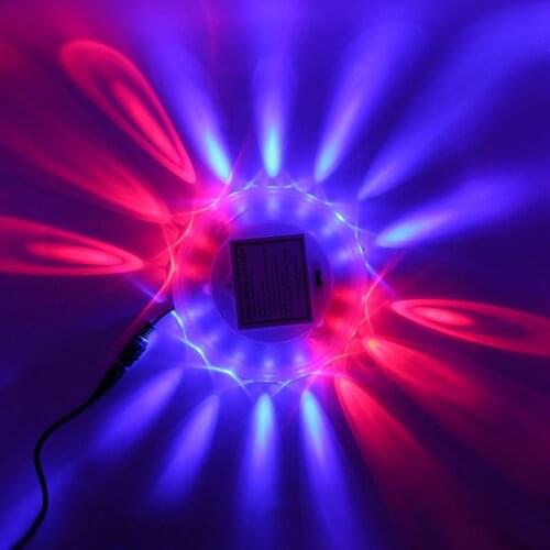 USB Powered Disco Light LED Party Lights 8W RGB 48 leds Auto Sound Activated LED Laser Stage Light For Home Party Karaoke Decor