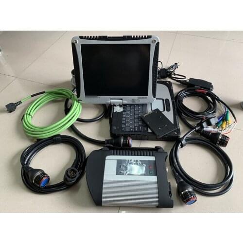 SD connect c4 with SSD 2020.12v software dts hht for MB car truck bus star c4 diagnostic with CF19 laptop already activated