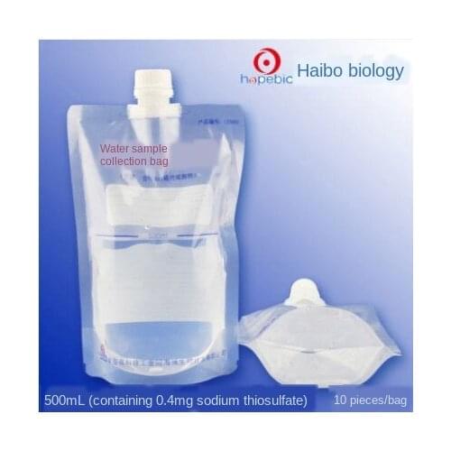 Sterile water sample collection bag / 500ml / 200ml
