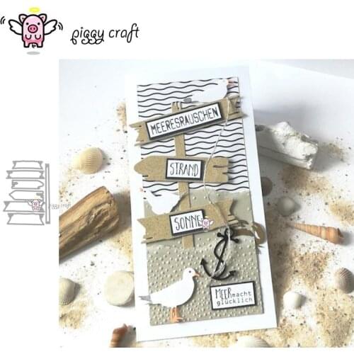 Piggy Craft metal cutting dies cut die mold Fence Pointer Direction Sign Scrapbook paper craft knife mould blade punch stencil
