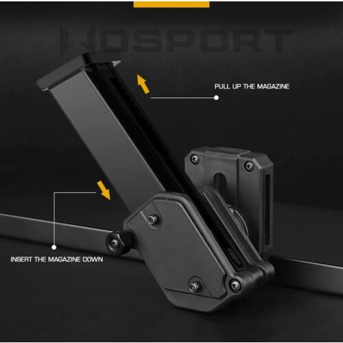 Tactical Pistol Magazine Pouch Box Adjustable 360 Degree Roating For Glock 1911 G2C Mag Clip Pouch Universal Ipsc Magazine Pouch