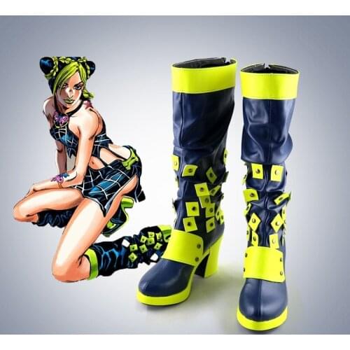 Unisex Anime Cosplay Jolyne Cujoh Cosplay Costumes Boots Custom Made