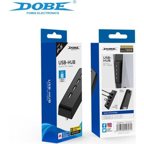 1pcs USB Hub For Play Station 5 TP5-0576 4-in-1 USB 2.0 High-Speed Transmission Extender Plug And Play USB Connection Splitter