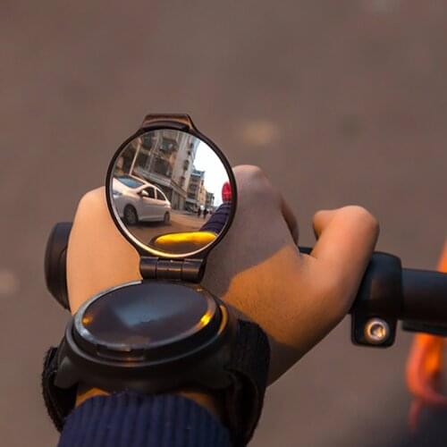 Bike Mirror Bicycle Back Mirror Cycling Rotate 360 degree MTB Arm Wrist Strap Rear View Bike Accessories Bicycle Rearview Parts