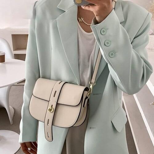 Crossbody Bags For Women 2021 Luxury Brand Semicircle Flap Messenger Bag Leather Handbags Bags Designer Ladies Shoulder Bags