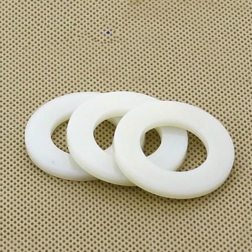 100Pcs DIN125 ISO7089 M2 M2.5 M3 M4 M5 M6 M8 White Plastic Nylon Washer Plated Flat Spacer Seals Washer Gasket Ring