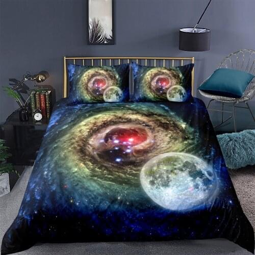 3D Universe Custom Duvet Cover Set Bedding Sets comforter Cases Pillow Covers Full Double Single King Queen Size Bedding Sets